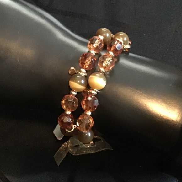 NWT M Haskell beaded stretchable bracelet set of 2 - Picture 1 of 6